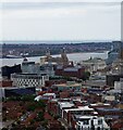 SJ3390 : Liverpool - The Three Graces from Anglican cathedral tower by Rob Farrow