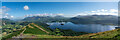 NY2419 : Cat Bells Summit Panorama 451m / 1480ft by Brian Deegan