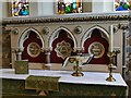 SE2225 : St Saviour's Brownhill: reredos by Stephen Craven