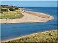 NU2410 : Sandbar at the mouth of the River Aln by Oliver Dixon