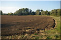 TM1152 : Harrowed field next to the River Gipping by Christopher Hilton