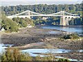 SH5571 : Menai Strait at low tide by Robin Drayton