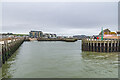 SY4690 : Entrance to Bridport Harbour by Ian Capper