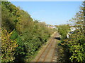 SY6889 : Railway tracks approaching Dorchester West station by Malc McDonald