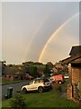 SH8076 : Double rainbow in the cul de sac by Richard Hoare