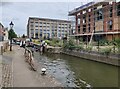 SK5805 : Construction along the Grand Union Canal by Mat Fascione