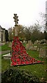 TF1505 : Poppies on the war memorial at St. Benedict's church, Glinton by Paul Bryan