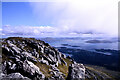 NB0511 : Rocks along summit ridge of Tiorga Mòr by Trevor Littlewood