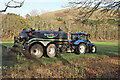 NT3527 : Muck spreading at Yarrow by Walter Baxter