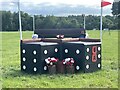 SJ8606 : Cross-country obstacles at Chillington Hall Horse Trials by Jonathan Hutchins