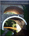 SD9050 : East Marton double-arched bridge by Andy Stephenson