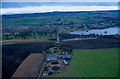 NT0078 : Aerial view of Bonnytoun Farm, Linlithgow by paul birrell