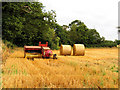 ST8379 : Farmland and Machinery near Littleton Drew by Pam Brophy