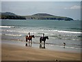 SM7327 : Horses at Whitesands Bay by Lis Burke