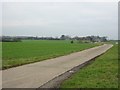 TL5505 : Driveway from the B184 road to Bundish Hall by John V Nicholls