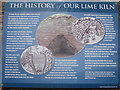 SX6444 : Plaque on the lime kiln at Challaborough by Phil Williams