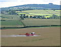 SO6523 : Crop spraying in Bromsash by Pauline E