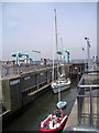 ST1972 : Cardiff Bay Barrage Lock by Derek Jones