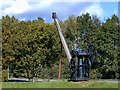 SJ1258 : Old railway crane, Ruthin by Nigel Brown