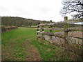 SO7024 : Entrance to field with rustic fence by Pauline E