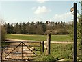 TL9726 : Public footpath by a golf course near Lexden by Robert Edwards