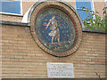 TQ3279 : The Sower mosaic, Red Cross Gardens by Stephen Craven