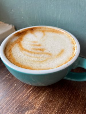 Photo of Lovecrumbs - Edinburgh, EDH, GB. Oat Milk Cappuccino