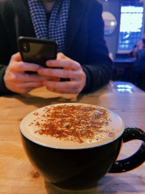 Photo of Lovecrumbs - Edinburgh, EDH, GB. Salted caramel hot chocolate