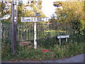 TM2556 : Old Roadsign on The Street, Charsfield by Geographer