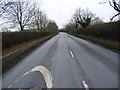 TM2764 : B1119 Saxtead Road by Geographer