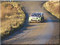 SN8636 : Forest road through Halfway Forest used on Wales Rally GB by John Light