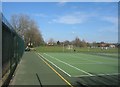 TL4358 : Hard tennis courts by Mr Ignavy