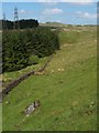 NS4575 : Dry-stone wall near Boglairoch by Lairich Rig