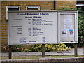 TL7205 : Great Baddow United Reformed Church Notice Board by Geographer