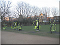 TQ3279 : Outdoor gym in Mint Street Park by Stephen Craven