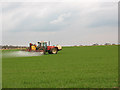 SP5610 : Crop spraying near Beckley by Stephen Craven