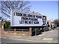 TQ5088 : Conservative Party Election poster, London Road, Romford by PAUL FARMER