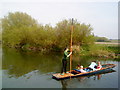 TL4356 : Punting on the Cam near Grantchester by Andrew Abbott