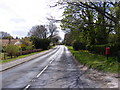 TM4460 : B1122 Aldeburgh Road & Fitche's Lane Postbox by Geographer