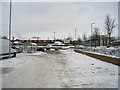 SU6149 : Asda car park in winter by Mr Ignavy