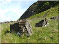 NS4777 : Boulders beside Duncolm by Lairich Rig