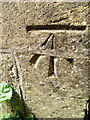 ST6529 : Bench Mark, St Mary's Church, Yarlington by Maigheach-gheal