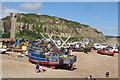 TQ8209 : Beach Based Fishing Boats by Oast House Archive