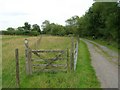 SP3048 : Gate on bridleway to Butlers Marston by David P Howard