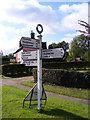 TM2867 : Old Roadsign in Dennington by Geographer