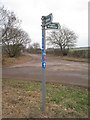 SK8371 : Signpost at the junction of Mill Lane and Moor Lane by Jonathan Thacker