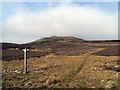 SE0199 : Footpath rising towards Calver Hill by Trevor Littlewood