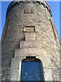 SD9602 : Detail of The Tower, at Hartshead Pike by Steven Haslington