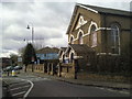 TQ5174 : Crayford Baptist Church and Bexley Lane by Marathon