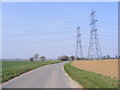 TM3959 : Sternfield Road looking towards Sternfield by Geographer